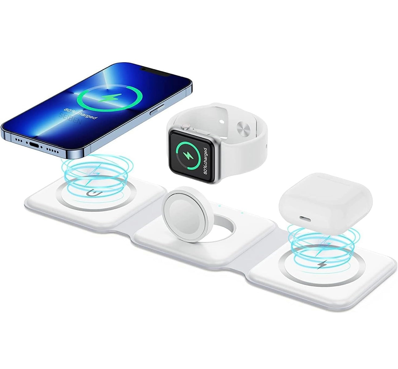 3 IN ONE FOLDABLE WIRELESS CHARGER