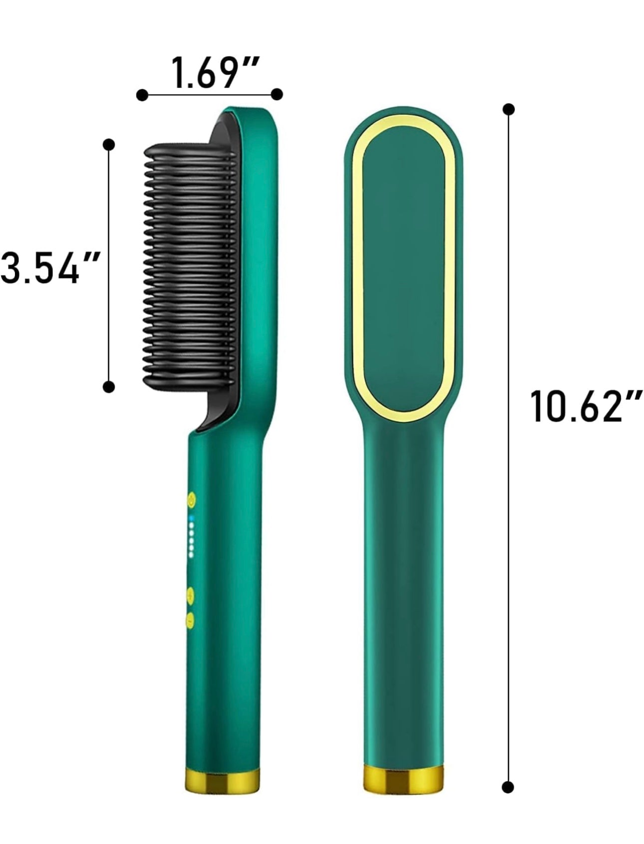 Professional Hair Straightening Brush Comb – 2-in-1 Fast Heating & Anti-Frizz Design