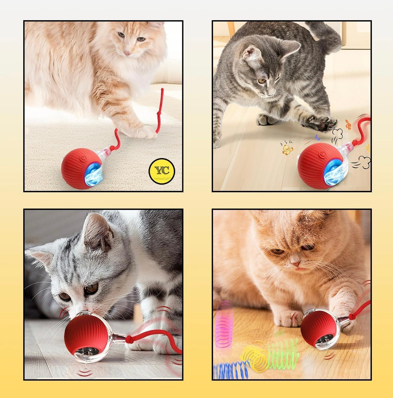 Pet Dancing Ball ā Automatic Rolling Pet Toy for Cats & Dogs