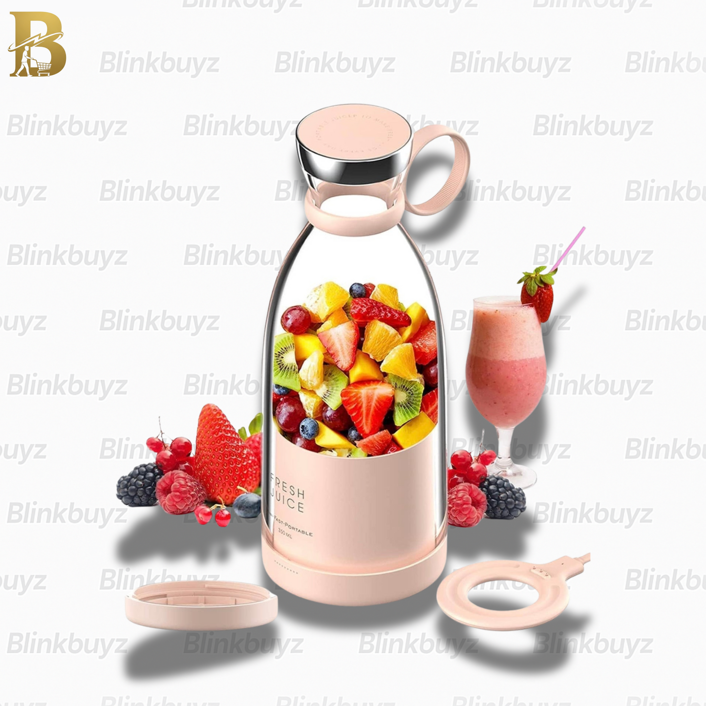 Fresh Juice Portable Blender β USB Rechargeable Smoothie & Shake Maker (60% OFF)