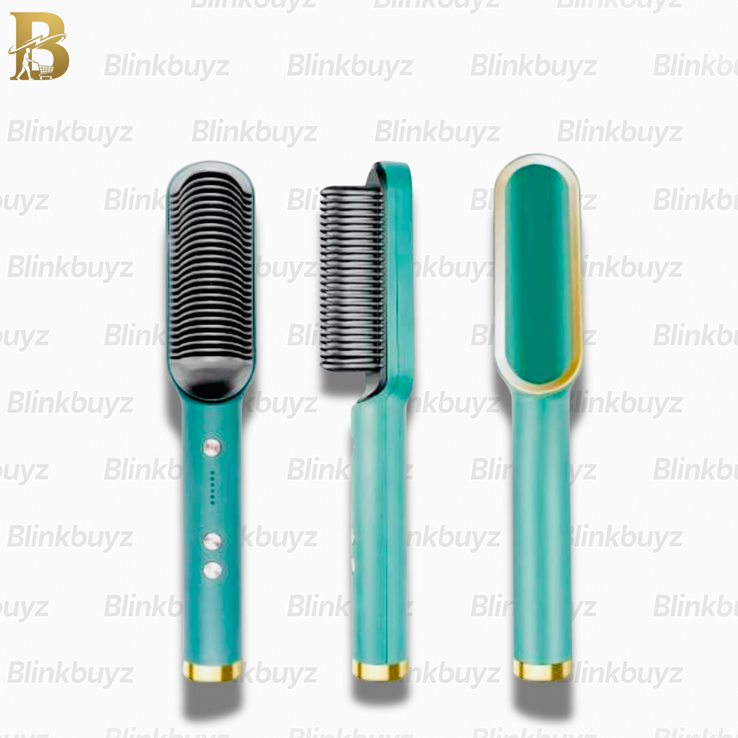 Professional Hair Straightening Brush Comb – 2-in-1 Fast Heating & Anti-Frizz Design