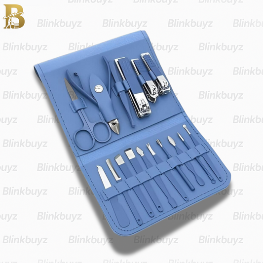 16-in-1 Manicure Kit – Professional Nail Clipper & Grooming Set with Case