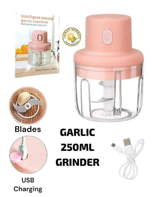 Portable Mini Electric Garlic Chopper | USB Rechargeable | Quick Veg Cutter for Kitchen