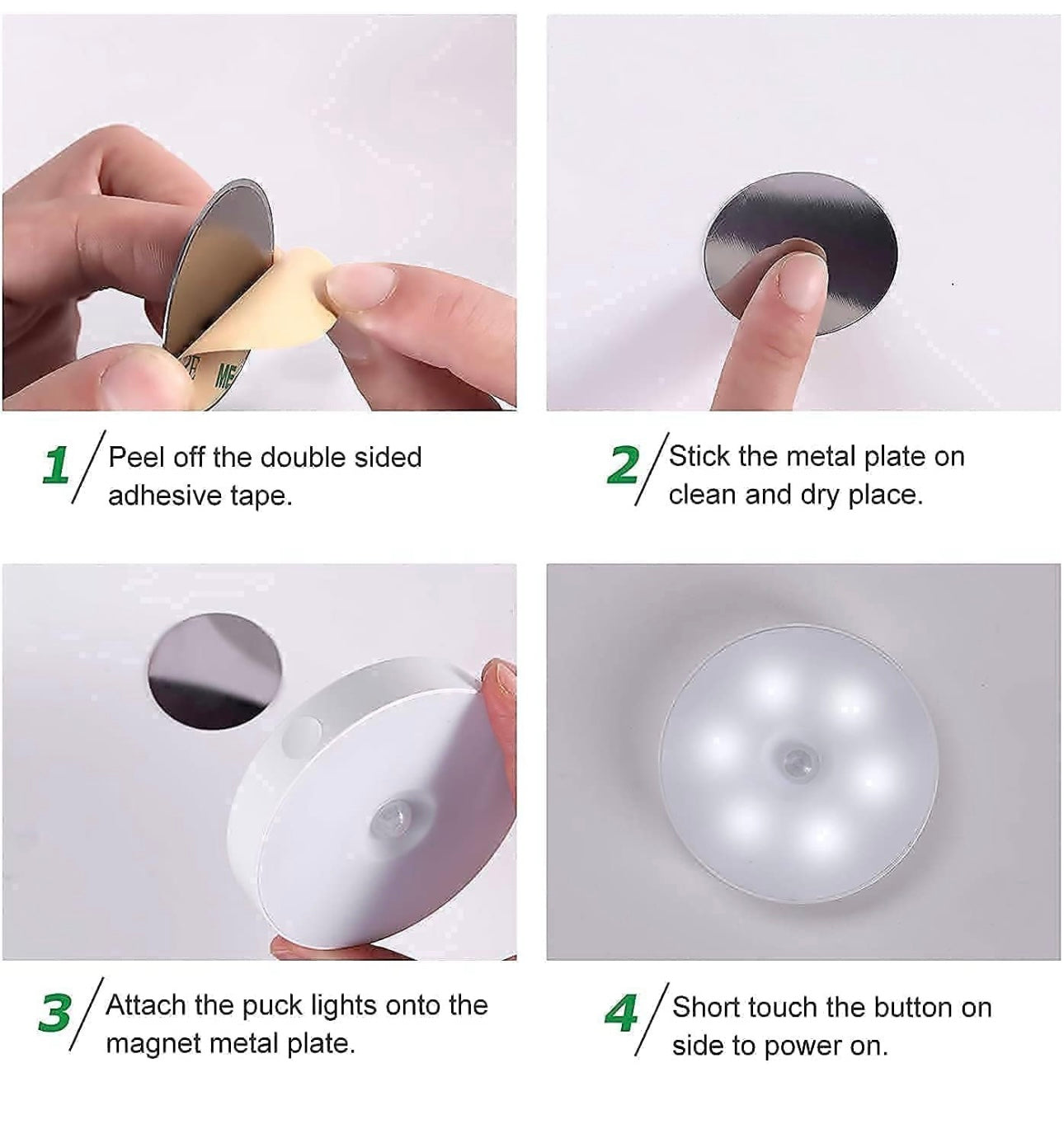 Smart Motion Sensor LED Night Lamp – Rechargeable & Wall Mount | Auto ON/OFF