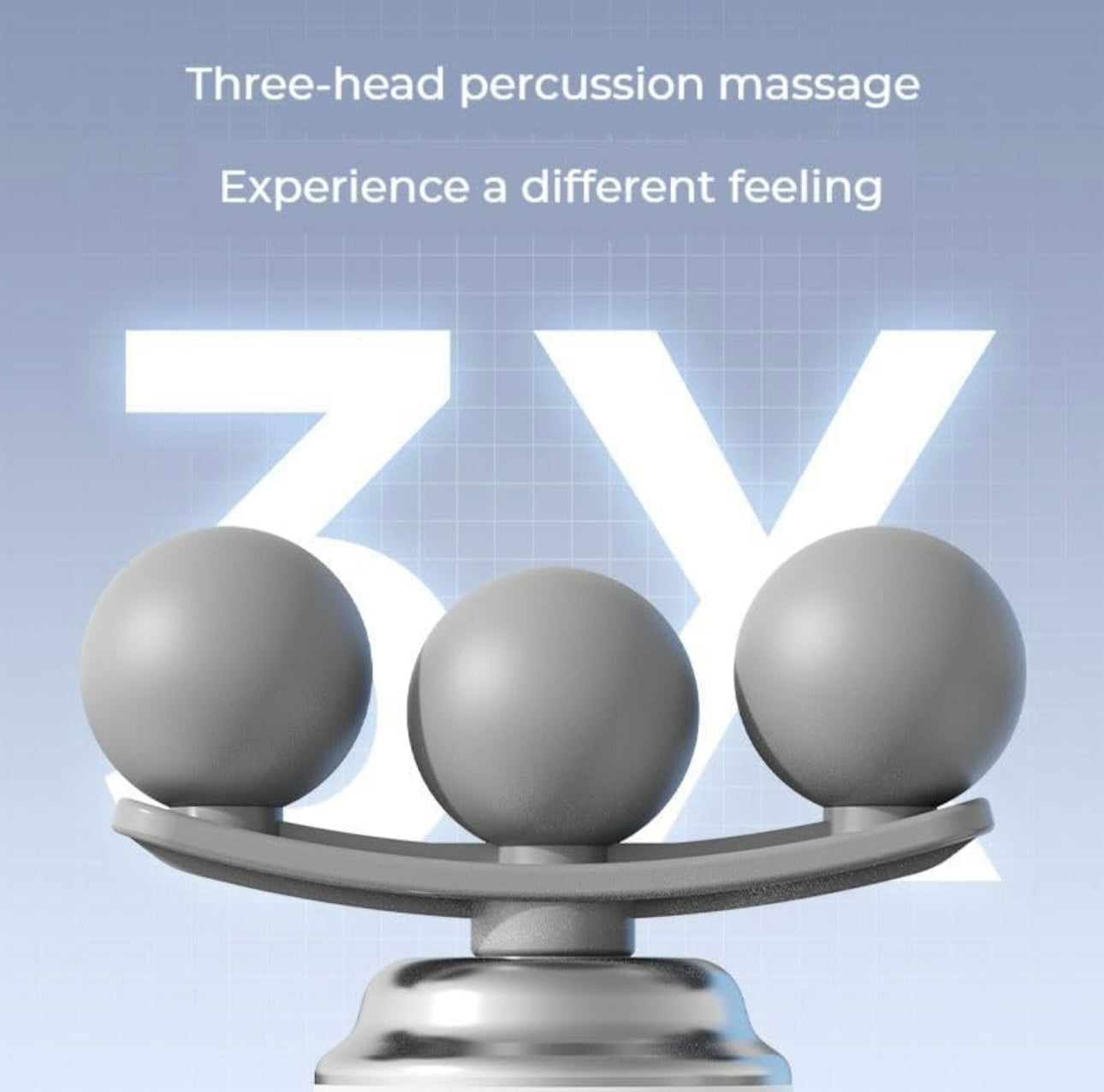 Fascia Massage Gun – Deep Tissue Percussion Massager with 4 Heads & Adjustable Speed